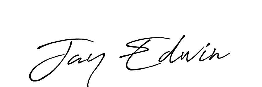 Use a signature maker to create a handwritten signature online. With this signature software, you can design (Antro_Vectra_Bolder) your own signature for name Jay Edwin. Jay Edwin signature style 7 images and pictures png