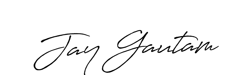 This is the best signature style for the Jay Gautam name. Also you like these signature font (Antro_Vectra_Bolder). Mix name signature. Jay Gautam signature style 7 images and pictures png