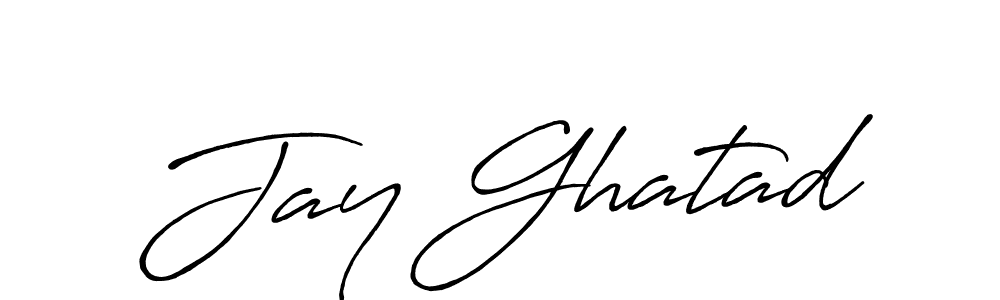 Create a beautiful signature design for name Jay Ghatad. With this signature (Antro_Vectra_Bolder) fonts, you can make a handwritten signature for free. Jay Ghatad signature style 7 images and pictures png