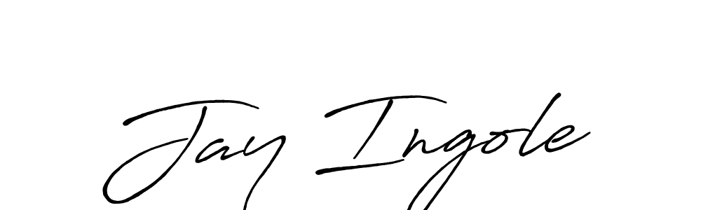 Design your own signature with our free online signature maker. With this signature software, you can create a handwritten (Antro_Vectra_Bolder) signature for name Jay Ingole. Jay Ingole signature style 7 images and pictures png