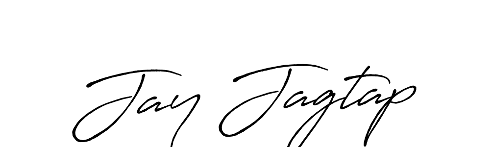 Design your own signature with our free online signature maker. With this signature software, you can create a handwritten (Antro_Vectra_Bolder) signature for name Jay Jagtap. Jay Jagtap signature style 7 images and pictures png