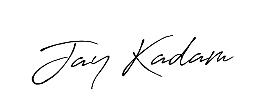 Make a beautiful signature design for name Jay Kadam. With this signature (Antro_Vectra_Bolder) style, you can create a handwritten signature for free. Jay Kadam signature style 7 images and pictures png