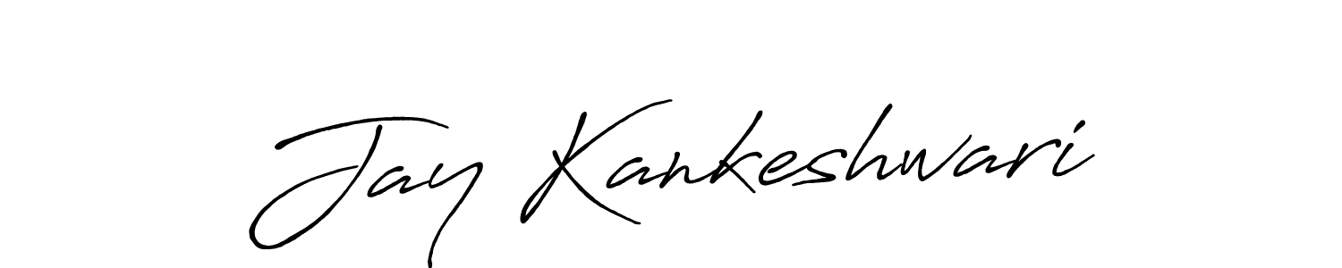 You can use this online signature creator to create a handwritten signature for the name Jay Kankeshwari. This is the best online autograph maker. Jay Kankeshwari signature style 7 images and pictures png