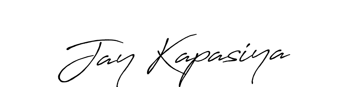 You should practise on your own different ways (Antro_Vectra_Bolder) to write your name (Jay Kapasiya) in signature. don't let someone else do it for you. Jay Kapasiya signature style 7 images and pictures png