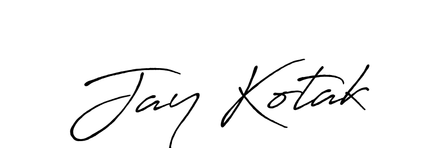 Also we have Jay Kotak name is the best signature style. Create professional handwritten signature collection using Antro_Vectra_Bolder autograph style. Jay Kotak signature style 7 images and pictures png