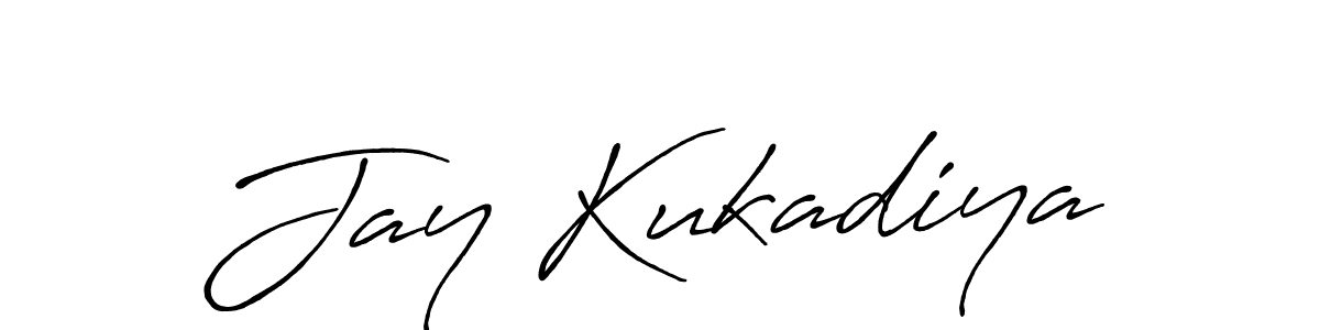 Jay Kukadiya stylish signature style. Best Handwritten Sign (Antro_Vectra_Bolder) for my name. Handwritten Signature Collection Ideas for my name Jay Kukadiya. Jay Kukadiya signature style 7 images and pictures png