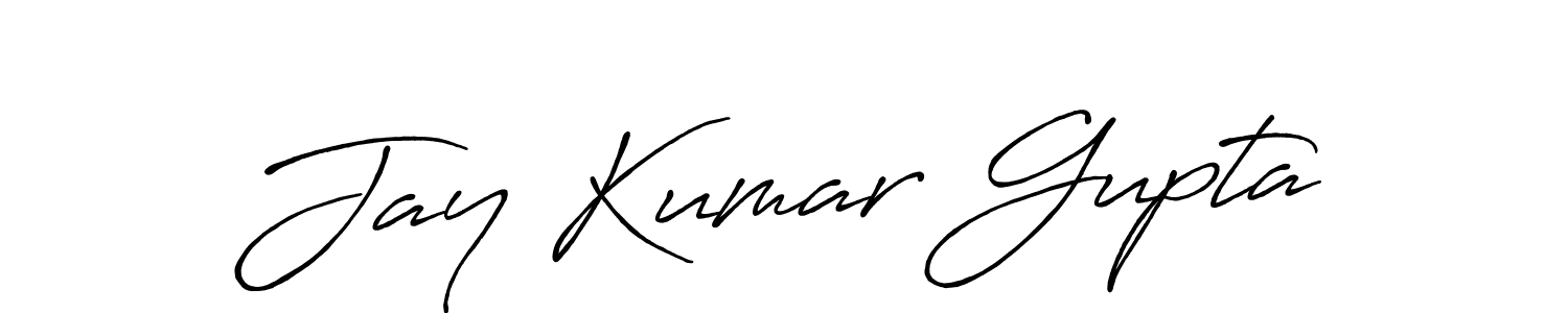 Design your own signature with our free online signature maker. With this signature software, you can create a handwritten (Antro_Vectra_Bolder) signature for name Jay Kumar Gupta. Jay Kumar Gupta signature style 7 images and pictures png