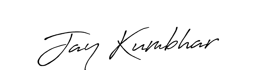 Also You can easily find your signature by using the search form. We will create Jay Kumbhar name handwritten signature images for you free of cost using Antro_Vectra_Bolder sign style. Jay Kumbhar signature style 7 images and pictures png