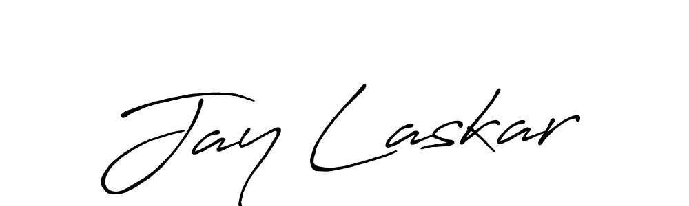 Make a beautiful signature design for name Jay Laskar. With this signature (Antro_Vectra_Bolder) style, you can create a handwritten signature for free. Jay Laskar signature style 7 images and pictures png