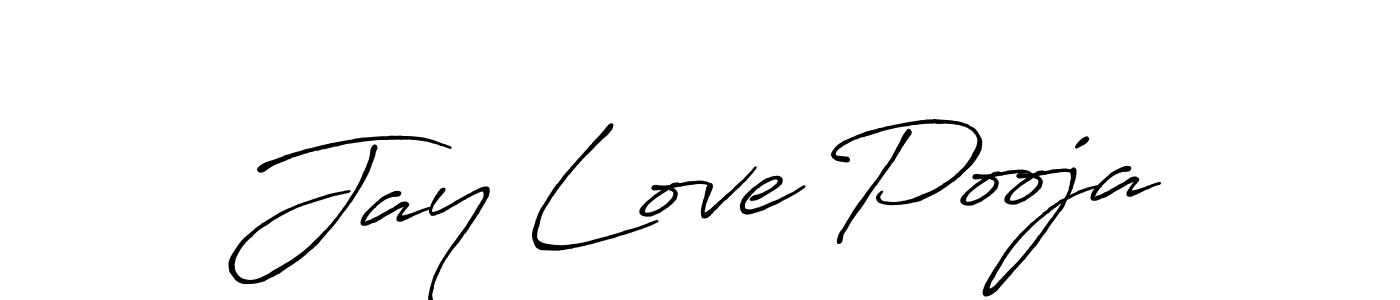 Similarly Antro_Vectra_Bolder is the best handwritten signature design. Signature creator online .You can use it as an online autograph creator for name Jay Love Pooja. Jay Love Pooja signature style 7 images and pictures png