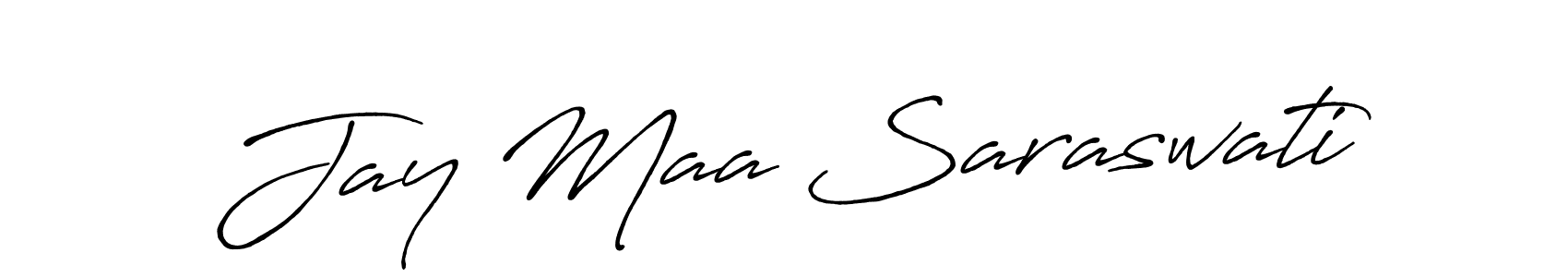 Once you've used our free online signature maker to create your best signature Antro_Vectra_Bolder style, it's time to enjoy all of the benefits that Jay Maa Saraswati name signing documents. Jay Maa Saraswati signature style 7 images and pictures png