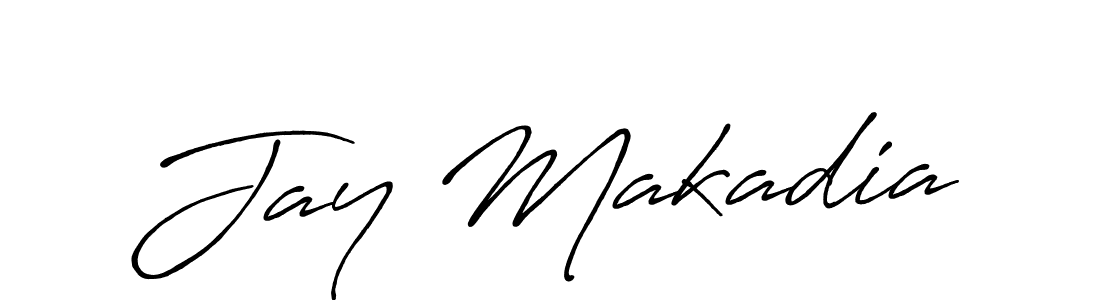 It looks lik you need a new signature style for name Jay Makadia. Design unique handwritten (Antro_Vectra_Bolder) signature with our free signature maker in just a few clicks. Jay Makadia signature style 7 images and pictures png