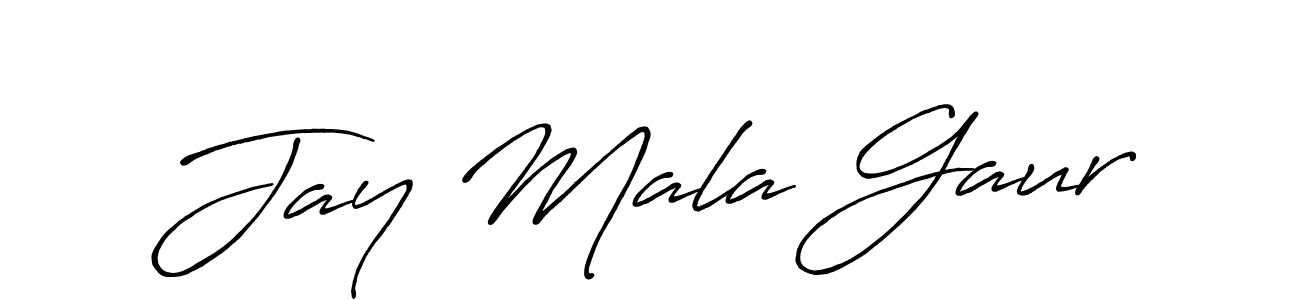 The best way (Antro_Vectra_Bolder) to make a short signature is to pick only two or three words in your name. The name Jay Mala Gaur include a total of six letters. For converting this name. Jay Mala Gaur signature style 7 images and pictures png