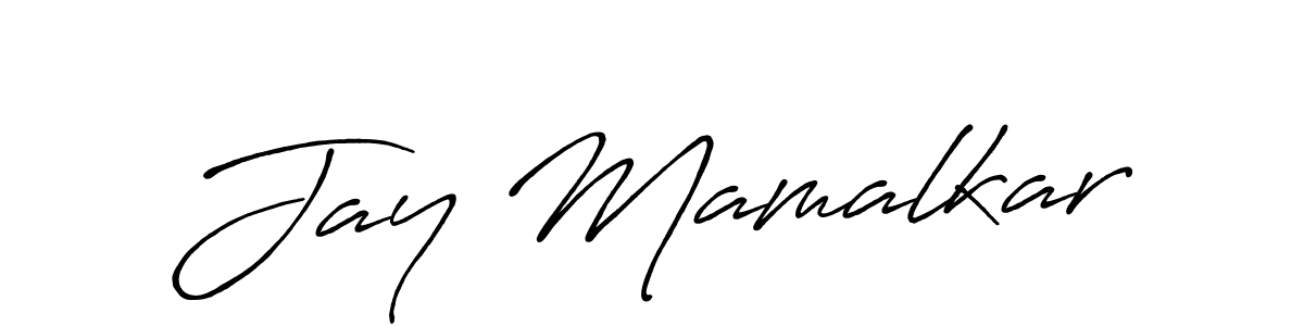 Design your own signature with our free online signature maker. With this signature software, you can create a handwritten (Antro_Vectra_Bolder) signature for name Jay Mamalkar. Jay Mamalkar signature style 7 images and pictures png