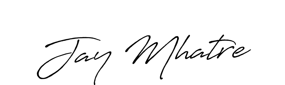 How to make Jay Mhatre signature? Antro_Vectra_Bolder is a professional autograph style. Create handwritten signature for Jay Mhatre name. Jay Mhatre signature style 7 images and pictures png