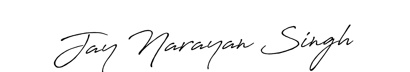 Design your own signature with our free online signature maker. With this signature software, you can create a handwritten (Antro_Vectra_Bolder) signature for name Jay Narayan Singh. Jay Narayan Singh signature style 7 images and pictures png