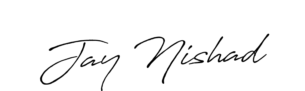 This is the best signature style for the Jay Nishad name. Also you like these signature font (Antro_Vectra_Bolder). Mix name signature. Jay Nishad signature style 7 images and pictures png