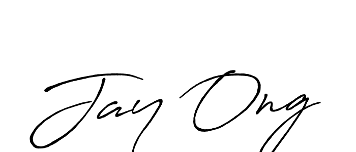 Jay Ong stylish signature style. Best Handwritten Sign (Antro_Vectra_Bolder) for my name. Handwritten Signature Collection Ideas for my name Jay Ong. Jay Ong signature style 7 images and pictures png