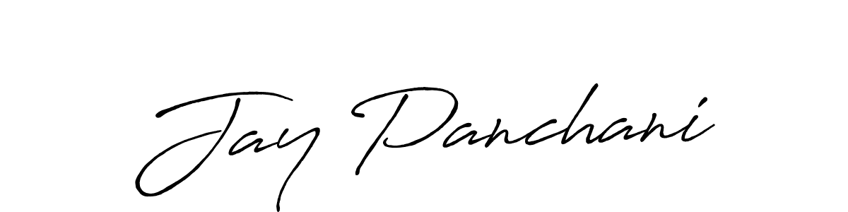 Also we have Jay Panchani name is the best signature style. Create professional handwritten signature collection using Antro_Vectra_Bolder autograph style. Jay Panchani signature style 7 images and pictures png