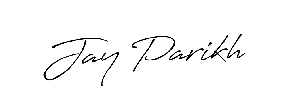 The best way (Antro_Vectra_Bolder) to make a short signature is to pick only two or three words in your name. The name Jay Parikh include a total of six letters. For converting this name. Jay Parikh signature style 7 images and pictures png