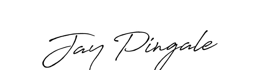 Make a beautiful signature design for name Jay Pingale. With this signature (Antro_Vectra_Bolder) style, you can create a handwritten signature for free. Jay Pingale signature style 7 images and pictures png