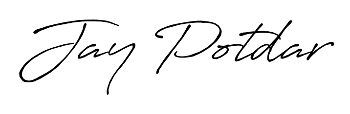 Create a beautiful signature design for name Jay Potdar. With this signature (Antro_Vectra_Bolder) fonts, you can make a handwritten signature for free. Jay Potdar signature style 7 images and pictures png