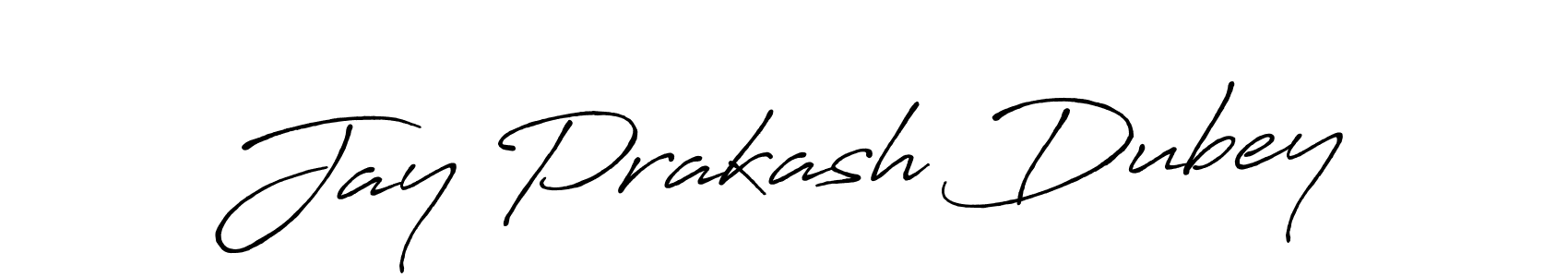 Jay Prakash Dubey stylish signature style. Best Handwritten Sign (Antro_Vectra_Bolder) for my name. Handwritten Signature Collection Ideas for my name Jay Prakash Dubey. Jay Prakash Dubey signature style 7 images and pictures png