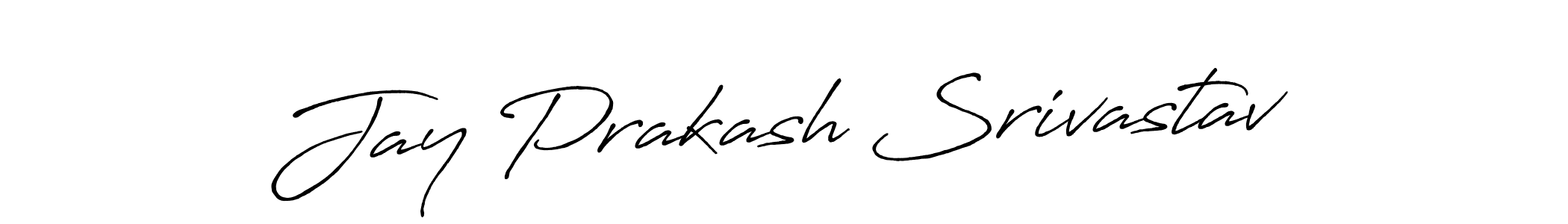 Use a signature maker to create a handwritten signature online. With this signature software, you can design (Antro_Vectra_Bolder) your own signature for name Jay Prakash Srivastav. Jay Prakash Srivastav signature style 7 images and pictures png