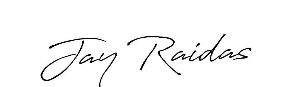 Jay Raidas stylish signature style. Best Handwritten Sign (Antro_Vectra_Bolder) for my name. Handwritten Signature Collection Ideas for my name Jay Raidas. Jay Raidas signature style 7 images and pictures png