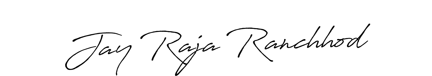 Also we have Jay Raja Ranchhod name is the best signature style. Create professional handwritten signature collection using Antro_Vectra_Bolder autograph style. Jay Raja Ranchhod signature style 7 images and pictures png