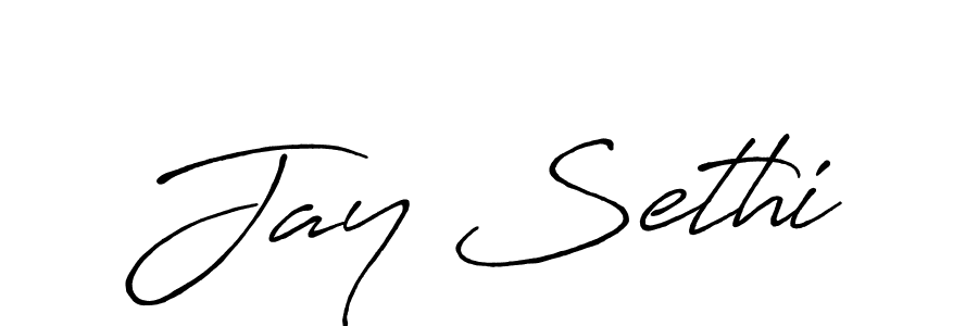 How to make Jay Sethi signature? Antro_Vectra_Bolder is a professional autograph style. Create handwritten signature for Jay Sethi name. Jay Sethi signature style 7 images and pictures png