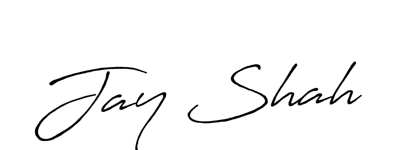 The best way (Antro_Vectra_Bolder) to make a short signature is to pick only two or three words in your name. The name Jay Shah include a total of six letters. For converting this name. Jay Shah signature style 7 images and pictures png