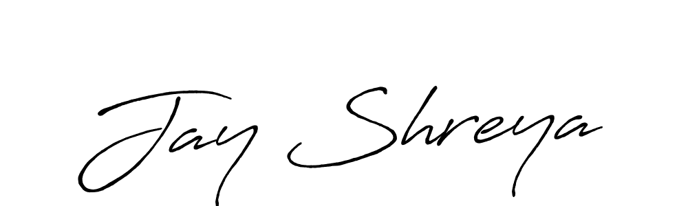 Once you've used our free online signature maker to create your best signature Antro_Vectra_Bolder style, it's time to enjoy all of the benefits that Jay Shreya name signing documents. Jay Shreya signature style 7 images and pictures png