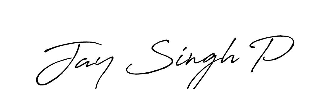 Antro_Vectra_Bolder is a professional signature style that is perfect for those who want to add a touch of class to their signature. It is also a great choice for those who want to make their signature more unique. Get Jay Singh P name to fancy signature for free. Jay Singh P signature style 7 images and pictures png