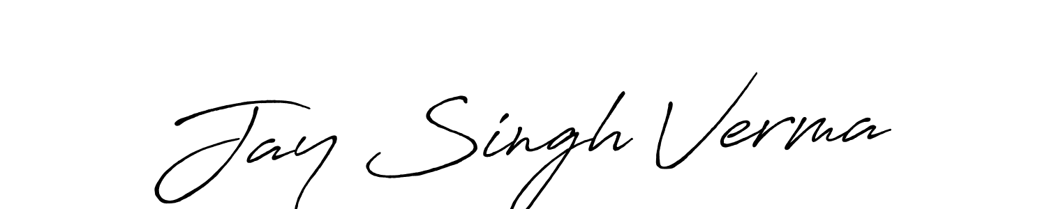 It looks lik you need a new signature style for name Jay Singh Verma. Design unique handwritten (Antro_Vectra_Bolder) signature with our free signature maker in just a few clicks. Jay Singh Verma signature style 7 images and pictures png