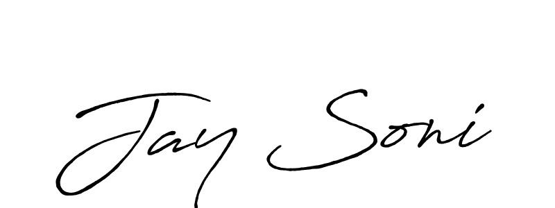Also we have Jay Soni name is the best signature style. Create professional handwritten signature collection using Antro_Vectra_Bolder autograph style. Jay Soni signature style 7 images and pictures png