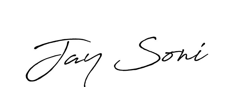 Also we have Jay Soni name is the best signature style. Create professional handwritten signature collection using Antro_Vectra_Bolder autograph style. Jay Soni signature style 7 images and pictures png