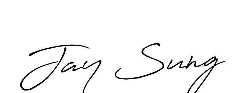 Also we have Jay Sung name is the best signature style. Create professional handwritten signature collection using Antro_Vectra_Bolder autograph style. Jay Sung signature style 7 images and pictures png
