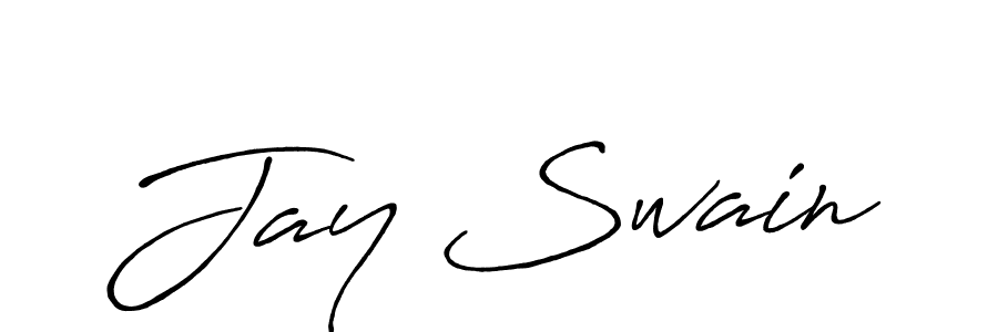 Design your own signature with our free online signature maker. With this signature software, you can create a handwritten (Antro_Vectra_Bolder) signature for name Jay Swain. Jay Swain signature style 7 images and pictures png