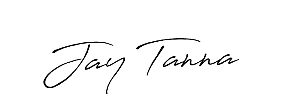 Create a beautiful signature design for name Jay Tanna. With this signature (Antro_Vectra_Bolder) fonts, you can make a handwritten signature for free. Jay Tanna signature style 7 images and pictures png