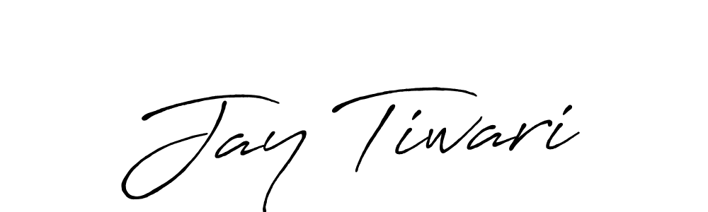 Jay Tiwari stylish signature style. Best Handwritten Sign (Antro_Vectra_Bolder) for my name. Handwritten Signature Collection Ideas for my name Jay Tiwari. Jay Tiwari signature style 7 images and pictures png