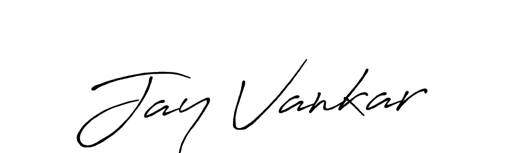 The best way (Antro_Vectra_Bolder) to make a short signature is to pick only two or three words in your name. The name Jay Vankar include a total of six letters. For converting this name. Jay Vankar signature style 7 images and pictures png