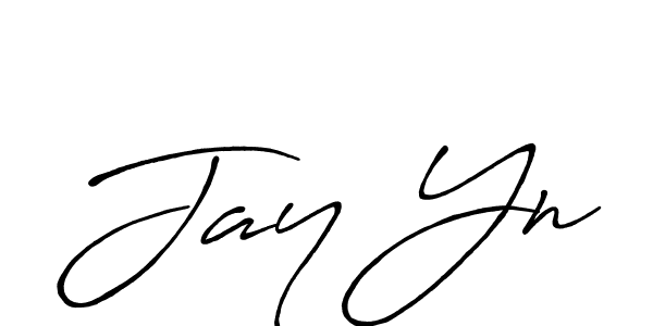 Use a signature maker to create a handwritten signature online. With this signature software, you can design (Antro_Vectra_Bolder) your own signature for name Jay Yn. Jay Yn signature style 7 images and pictures png