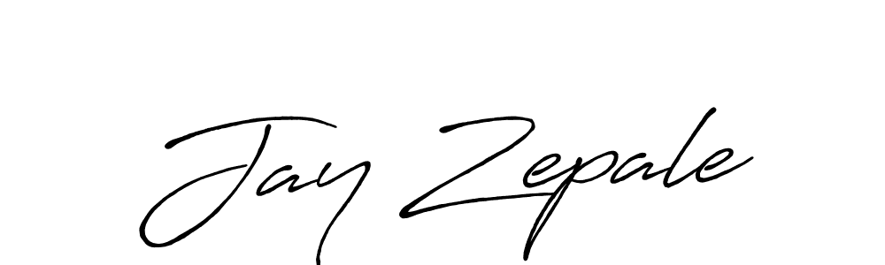Design your own signature with our free online signature maker. With this signature software, you can create a handwritten (Antro_Vectra_Bolder) signature for name Jay Zepale. Jay Zepale signature style 7 images and pictures png