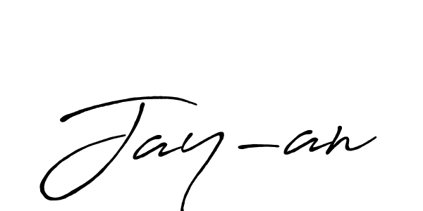 Jay-an stylish signature style. Best Handwritten Sign (Antro_Vectra_Bolder) for my name. Handwritten Signature Collection Ideas for my name Jay-an. Jay-an signature style 7 images and pictures png