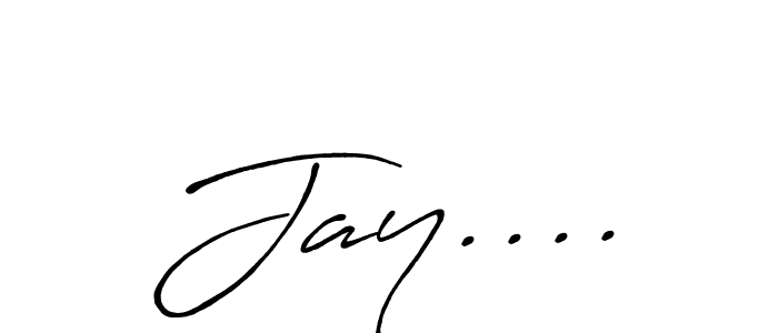 Use a signature maker to create a handwritten signature online. With this signature software, you can design (Antro_Vectra_Bolder) your own signature for name Jay..... Jay.... signature style 7 images and pictures png