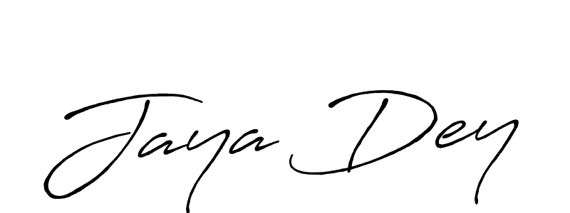How to make Jaya Dey signature? Antro_Vectra_Bolder is a professional autograph style. Create handwritten signature for Jaya Dey name. Jaya Dey signature style 7 images and pictures png
