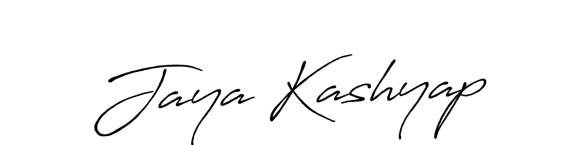 Antro_Vectra_Bolder is a professional signature style that is perfect for those who want to add a touch of class to their signature. It is also a great choice for those who want to make their signature more unique. Get Jaya Kashyap name to fancy signature for free. Jaya Kashyap signature style 7 images and pictures png