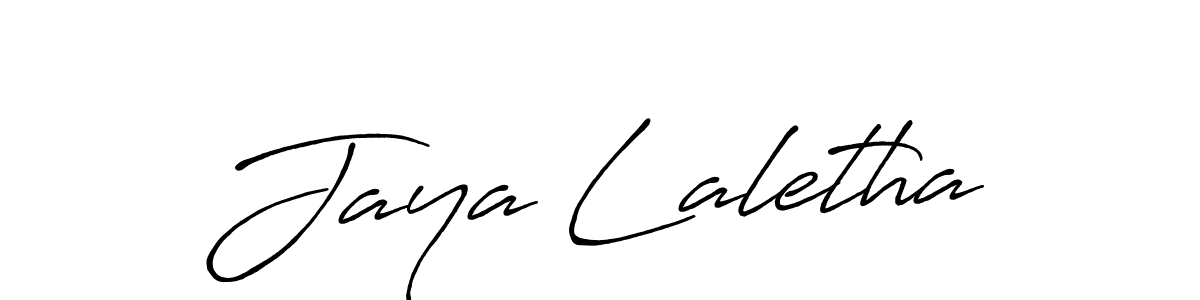 It looks lik you need a new signature style for name Jaya Laletha. Design unique handwritten (Antro_Vectra_Bolder) signature with our free signature maker in just a few clicks. Jaya Laletha signature style 7 images and pictures png