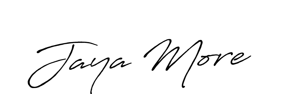 Similarly Antro_Vectra_Bolder is the best handwritten signature design. Signature creator online .You can use it as an online autograph creator for name Jaya More. Jaya More signature style 7 images and pictures png